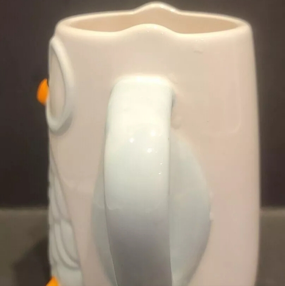 Tag Ceramic Dimensional Soft blue & White Owl Mug 10 Oz Pre-owned - Picture 3 of 6